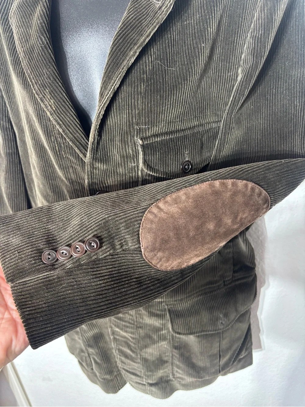 J crew Holmes style corduroy sport coat elbow patch blazer men’s‎ medium